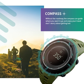 Foto 4 | Foto 4 | Venta Internacional - Reloj Digital Deportivo Skmei 1254 Para Hombre, 50 M, Resistente Al Agua Con Comp