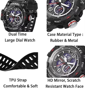 Foto 5 | Foto 5 | Venta Internacional - Reloj Smael Con Alarma Led Impermeable Para Hombre, Militar Y Exterior