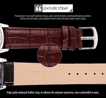 Foto 5 | Foto 5 | Venta Internacional - Reloj Analógico De Cuarzo Cakcity Para Hombre, De Negocios, Resistente Al Agua