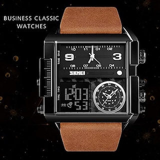 Foto 6 | Foto 6 | Venta Internacional - Reloj Skmei Con Retroiluminación Led Cuadrada Para Hombre Con Correa De Cuero