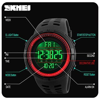 Foto 5 | Foto 5 | Venta Internacional - Reloj Skmei Digital Sports Para Hombre, 50 M, Resistente Al Agua, Led Milita