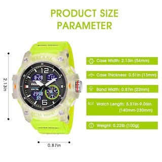 Foto 6 | Foto 6 | Venta Internacional - Reloj Digital Nn Ben Nevis Para Hombre, Resistente Al Agua Hasta 5 Atm