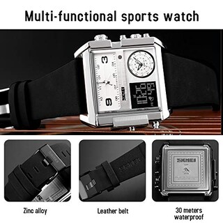 Foto 5 | Foto 5 | Venta Internacional - Reloj Deportivo Digital Led Cuadrado Skmei Para Hombre, Cara Grande