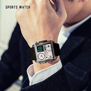 Foto 6 | Foto 6 | Venta Internacional - Reloj Deportivo Digital Led Cuadrado Skmei Para Hombre, Cara Grande