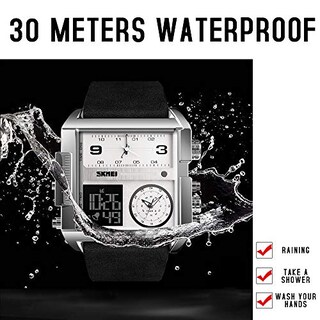 Foto 7 | Foto 7 | Venta Internacional - Reloj Deportivo Digital Led Cuadrado Skmei Para Hombre, Cara Grande