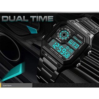 Foto 3 | Foto 3 | Venta Internacional - Reloj Biden Black Classic Square Multifunción Para Hombre