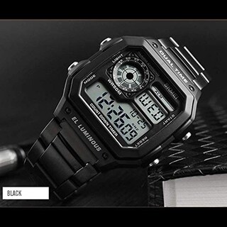 Foto 4 | Foto 4 | Venta Internacional - Reloj Biden Black Classic Square Multifunción Para Hombre