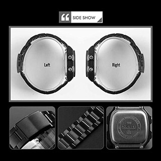 Foto 6 | Foto 6 | Venta Internacional - Reloj Biden Black Classic Square Multifunción Para Hombre