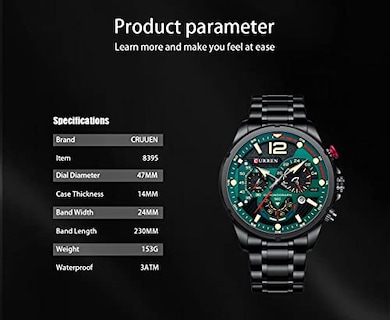 Foto 3 | Foto 3 | Venta Internacional - Reloj Tonnier Sports Chronograph Date A Prueba De Agua Para Hombre