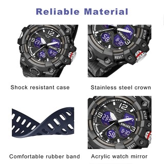 Foto 5 | Foto 5 | Venta Internacional - Reloj Smael Para Hombre, Deportivo Militar, Doble Zona Horaria, 50 M, Impermeable