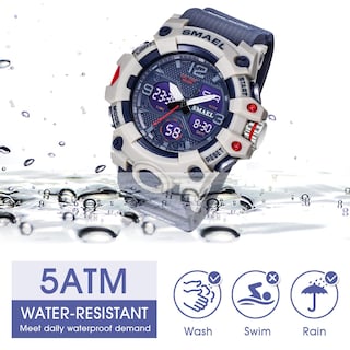 Foto 7 | Foto 7 | Venta Internacional - Reloj Smael Para Hombre, Deportivo Militar, Doble Zona Horaria, 50 M, Impermeable