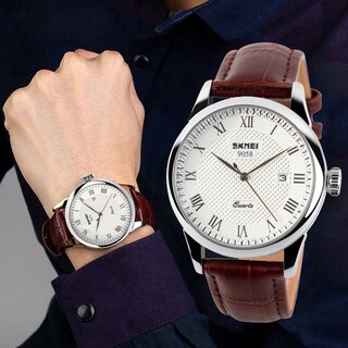 Foto 4 | Foto 4 | Venta Internacional - Reloj Skmei, Correa De Piel Impermeable De Cuarzo Para Hombre, 30 M