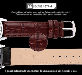 Foto 6 | Foto 6 | Venta Internacional - Reloj Skmei, Correa De Piel Impermeable De Cuarzo Para Hombre, 30 M