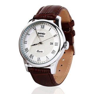 Foto 8 | Foto 8 | Venta Internacional - Reloj Skmei, Correa De Piel Impermeable De Cuarzo Para Hombre, 30 M