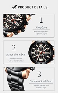 Foto 6 | Foto 6 | Venta Internacional - Reloj Matkasur Para Hombre, Citas, Deportivo, Impermeable Para Hombre
