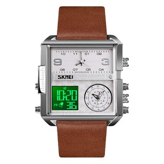 Foto 1 | Foto 1 | Venta Internacional - Reloj Skmei, Correa Digital De Cuero Militar Impermeable Para Hombre
