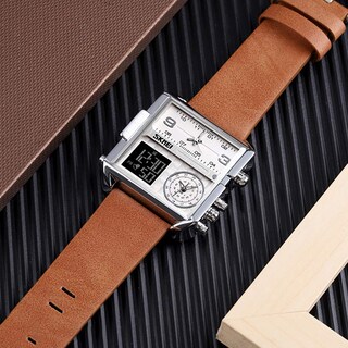 Foto 3 | Foto 3 | Venta Internacional - Reloj Skmei, Correa Digital De Cuero Militar Impermeable Para Hombre