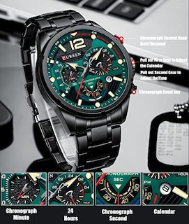 Foto 4 | Foto 4 | Venta Internacional - Reloj Curren Chronograph Fashion Militar Multifunción Para Hombre