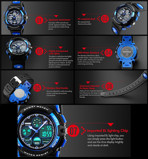 Foto 7 | Foto 7 | Venta Internacional - Reloj Digital Led Tonshen Para Deportes Al Aire Libre, Analógico, Cuarzo, Hombre, Mujer