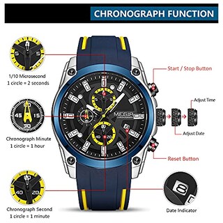 Foto 6 | Foto 6 | Venta Internacional - Reloj Megir Waterproof Sports Fashion Quartz Para Hombre -2144be