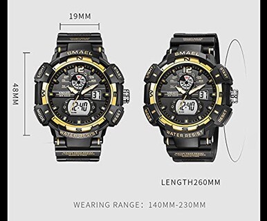Foto 6 | Foto 6 | Venta Internacional - Reloj Smael Samel 8045 Militar Para Hombre, Impermeable, 50 M