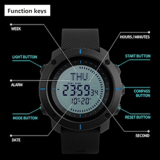 Foto 6 | Foto 6 | Venta Internacional - Reloj Deportivo Skmei Compass 50 M Impermeable Para Hombre Negro