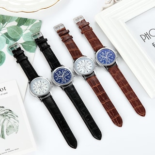 Foto 2 | Foto 2 | Venta Internacional - Reloj Para Hombre Con Cinturón De Cristal Azul De Tres Ojos Chenlong 68
