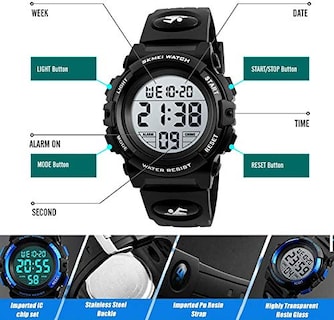 Foto 5 | Foto 5 | Venta Internacional - Reloj Carlien Con Cronógrafo Digital Led, 50 M, Resistente Al Agua
