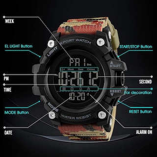 Foto 3 | Foto 3 | Venta Internacional - Reloj Gosasa S Shock Analógico Digital Para Hombre, Resistente Al Agua Hasta 50 M
