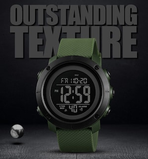 Foto 5 | Foto 5 | Venta Internacional - Reloj Deportivo Findtime Digital Para Hombre, 5 Atm, Resistente Al Agua Con Led