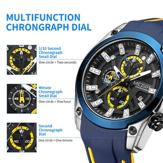 Foto 2 | Foto 2 | Venta Internacional - Reloj Megir Sport Chronograph Quartz Para Hombre Con Luminous