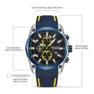 Foto 4 | Foto 4 | Venta Internacional - Reloj Megir Sport Chronograph Quartz Para Hombre Con Luminous