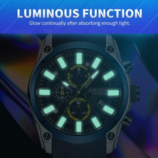 Foto 5 | Foto 5 | Venta Internacional - Reloj Megir Sport Chronograph Quartz Para Hombre Con Luminous