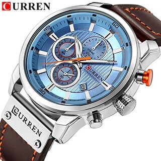 Foto 2 | Foto 2 | Venta Internacional - Reloj Deportivo Militar Curren Luxury Brand Para Hombre Con Piel