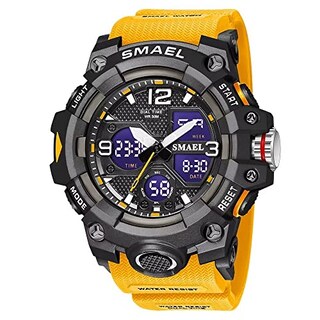 Foto 1 | Foto 1 | Venta Internacional - Reloj Hooshu Para Hombre, Analógico, Con Doble Pantalla, Deportivo, Impermeable, Naranja