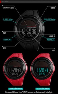 Foto 8 | Foto 8 | Venta Internacional - Reloj Deportivo Alcadan Solar Digital Led para Hombre