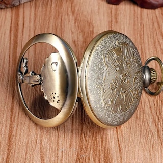 Foto 5 | Foto 5 | Reloj De Bolsillo El Principito De Cuarzo De Metal De 4 Cm Con Cadena - Venta Internacional.