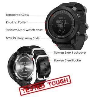 Foto 6 | Foto 6 | Reloj Deportivo North Edge Apache Negro con Altímetro y Barómetro para Hombre - Venta Internacional