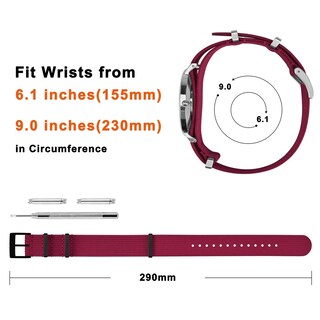 Foto 4 | Foto 4 | Correa de Reloj Annefit de Nailon - Venta Internacional