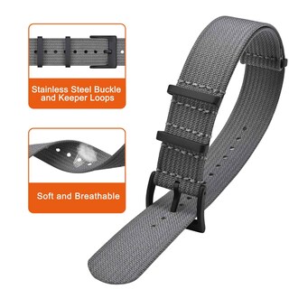 Foto 3 | Foto 3 | Correa de Reloj Annefit Impermeable Color Gris - Venta Internacional