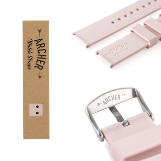 Foto 6 | Foto 6 | Correa de Reloj Archer Silicone Quick Release 22mm en Rosa Pálido