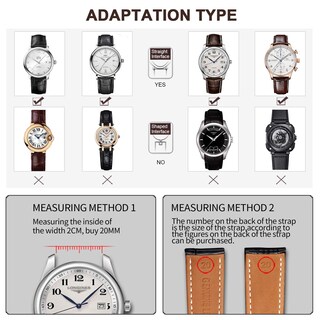 Foto 5 | Foto 5 | Correa de Reloj Moran de Piel Auténtica de 19 Mm para Hombre y Mujer - Venta Internacional