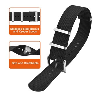 Foto 3 | Foto 3 | Correa de Reloj Annefit Negro- Venta Internacional