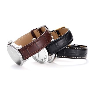Foto 7 | Foto 7 | Correa de Reloj Istrap Piel de Becerro don Grano de Cocodrilo 22 Mm para Hombre - Venta Internacional