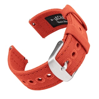 Foto 1 | Foto 1 | Pulseras de Reloj Archer Canvas Quick Release 18 Mm Tangelo Orange - Venta Internacional
