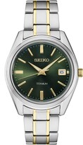 Reloj Seiko Sur377 Essentials con Esfera Verde de Titanio para Hombre - Venta Internacional
