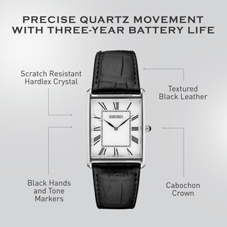 Foto 5 | Foto 5 | Reloj Seiko Essentials con Esfera Blanca y Correa de Piel para Hombre - Venta Internacional