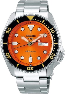Foto 1 | Foto 1 | Reloj Seiko 5 Sports Srpd59 Automático con Esfera Naranja para Hombre - Venta Internacional
