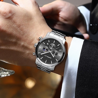 Foto 4 | Foto 4 | Reloj Crrju Luxury Business de Acero Inoxidable para Hombre - Venta Internacional
