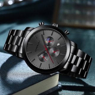 Foto 5 | Foto 5 | Reloj Crrju Luxury Business de Acero Inoxidable Impermeable para Hombre - Venta Internacional